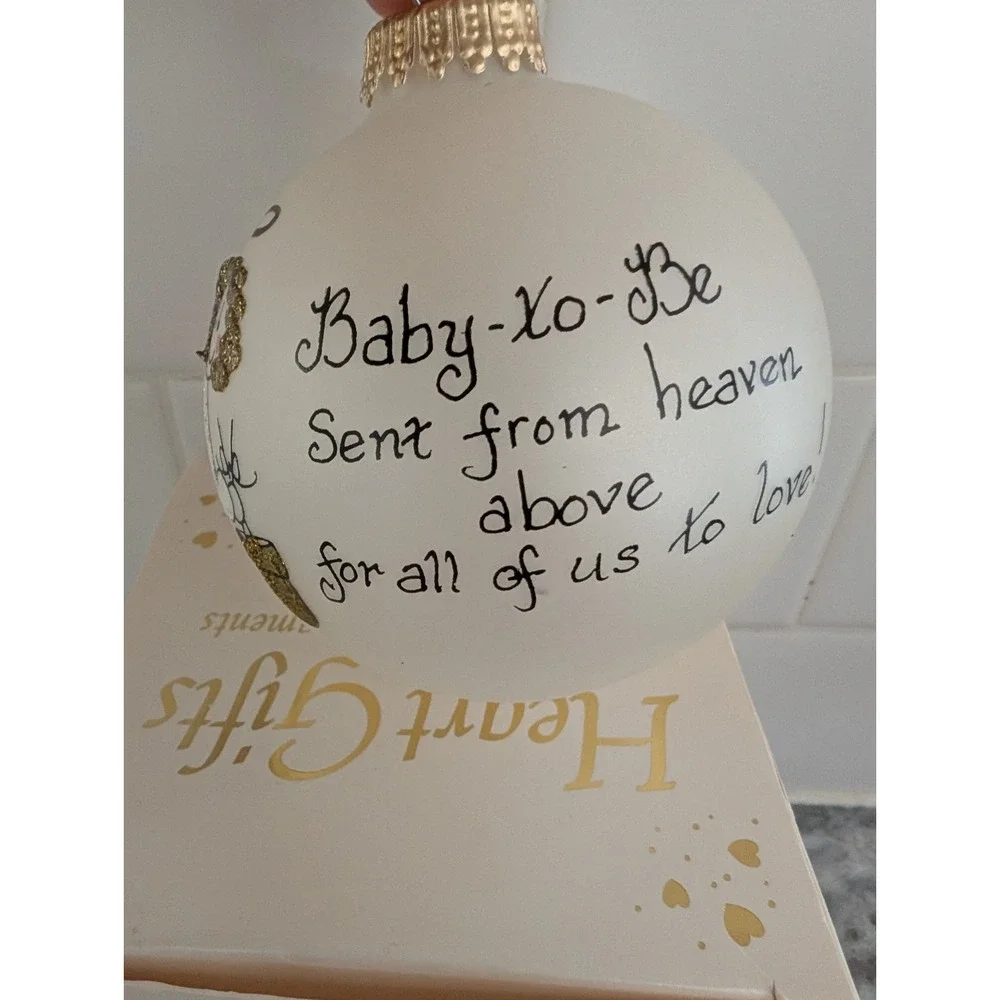 New in box Hand Painted Teresa Thibault Ornament, New Baby‎